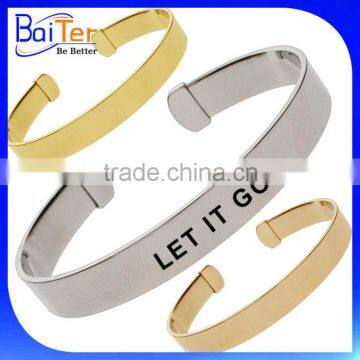 Custom Brass Cuff Copper Cuff Brass Adjustable Cuff Message Bracelet,Custom Cuff Bracelet,Engraved Bracelet Open Bangle photo-2