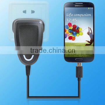 Micro usb wall charger with led micro connector date cable for samsung