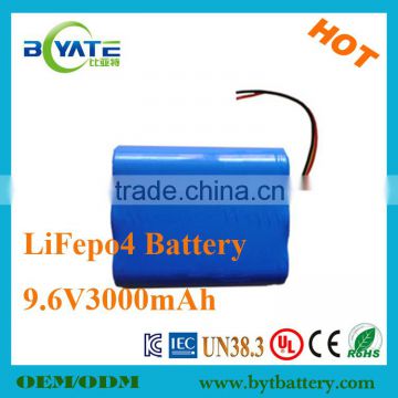 New Arrival Rechargeable LiFePO4 9.6V Miner Lamp Battery Pack