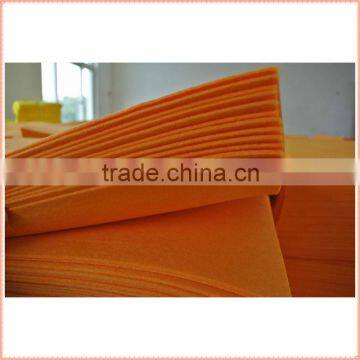 80%viscose, 20%polyester orange 50x70cm shammy non woven cloth super absorbent cloth