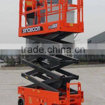 SINOBOOM hot sell hydraulic self-propelled scissor lift table 450kg lift capacity electric aerial working platform