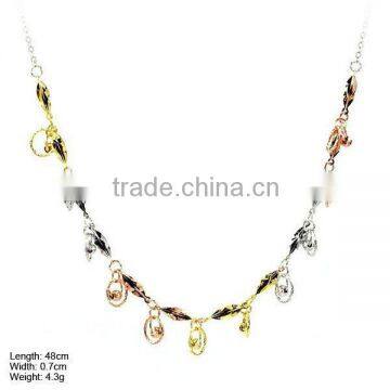 925 Silver Necklace , Plain Silver Necklace