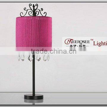 Free Shipping Wholesale Purple Crystal Table Light Crystal desk light with lampshade TL10078