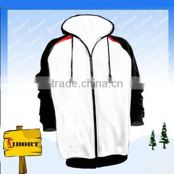 Var-206-4 mens fleece track jacket with hoodie