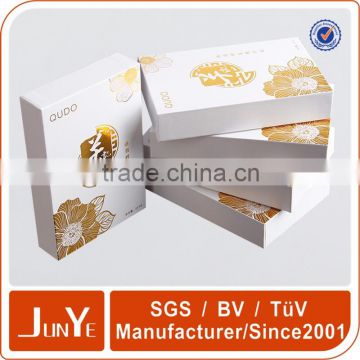 customize high gloss cosmetic paper packaging box