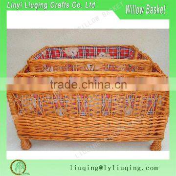 beautiful and brown Wicker Baby Bed for baby