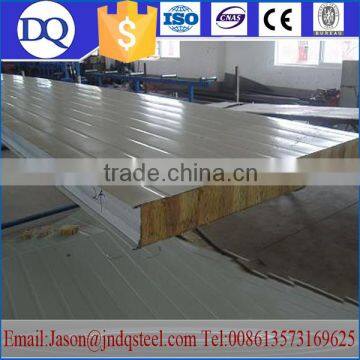 Chinese manufacture Building roof materials Metal wall rockwool sandwich panel