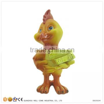 Business Gift for New 2017 Rooster Figurines with Gold