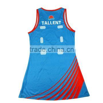 Top quality bodysuit sublimation netball jersey