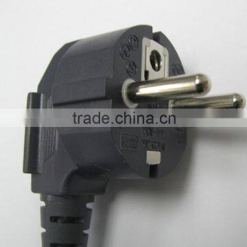 GOST-R standard 16A/250V angled type russian electrical plug