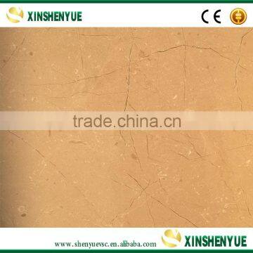 Factory Supply Polished Golden Beige Marble Slab For Sale