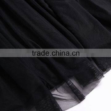 2015 New Design European Stylish Long Sleeve Denim Splicing Gauze Dress photo-5