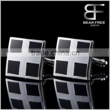 classic Style best gift black Cross enamel cufflinks