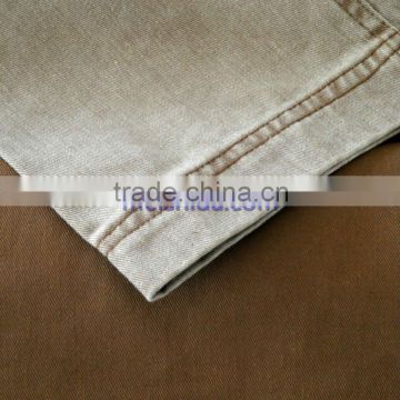 washed effect cotton fabric, cotton twill, cotton canvas with pigment dyeing