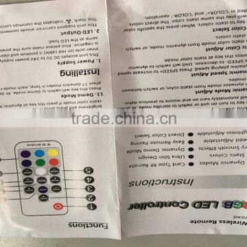 Hot Selling High Quality 17 Key Rgb Controller With rf Remote photo-5