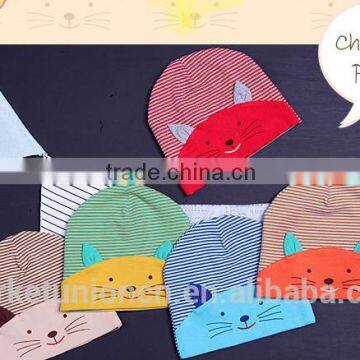 cute cat newborn baby beanie hat 100% cotton unisex infant