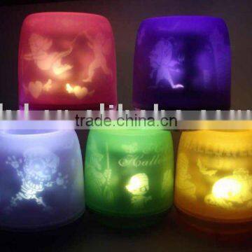 LED colorful night light / LED blowing out shadow candle light