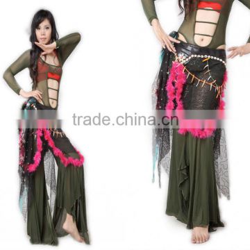 SWEGAL Belly dance Costume tribal belly dance hip scarf,tribal belly dance hip scarf SGBDW120022