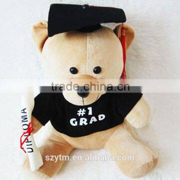 2016 high quality stuffed promotion mini graduation bears