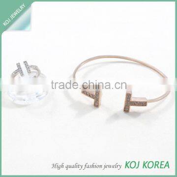 2014 Top selling wholesale bracelet+ring set, unique design fashion jewelry, imitation jewelry.