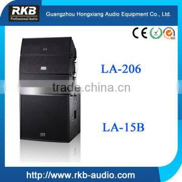 LA-206 two-way mini line array speaker for small and medium scale events