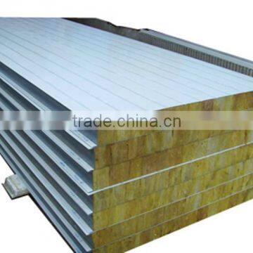 Sandwich Panels Type and Metal Panel Material rock wool sandwich panel exterior