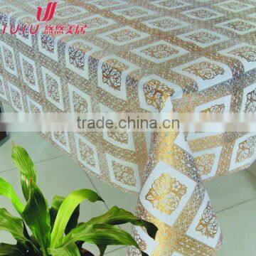 Golden lace table cloth