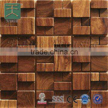 interior decorated solid wood board