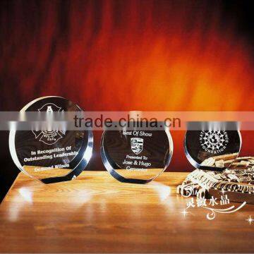 New Fashion Clear K9 Grade A Round Tree Shaped Crystal Trophy/Wholesale Trophy/Award Trophy                        
                                                Quality Choice