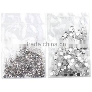 1440pcs SS3 to SS40 Clear Crystal Stone Flatback Nail Art Rhinestone photo-4