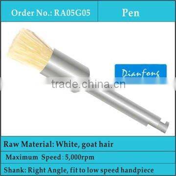 Contra Angle Shank White Bristle Dental Bristle Brush