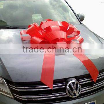 HOT SALE ! 24 inch Shiny Red Large Wedding Car Decorative Bow