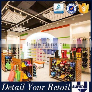 2016 Customized Wall Mounted Slatwall Panel Footwear Display Rack photo-5