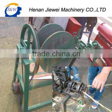 Fast-speed wheat straw knitting machine, wheat straw rope making machine