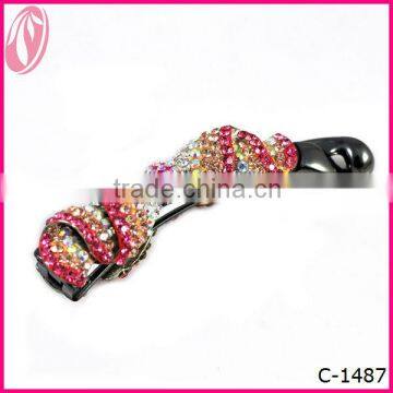 2014Noble Korean Style Artificial Barrettes Glitter Make bow hair clip