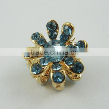 Wholesale Flower Claw Rhinestone Alloy Hair Clip Jaw Hairpin