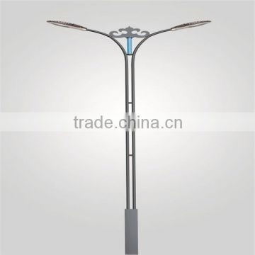 5-8m high double arm led street light pole