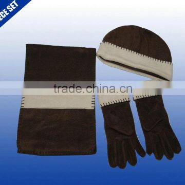 Alibaba China kids machine knitted hat glove & scarf set