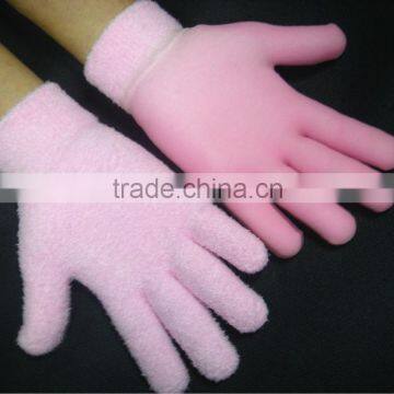 THV-208 Health care Moisture Gel Lined Plush Yarn Spa Gloves