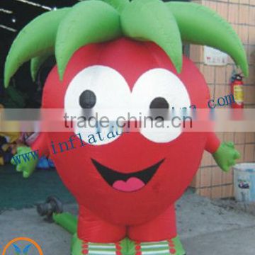 PVC Inflatable Promotional Strawberry Carton for Advertisment