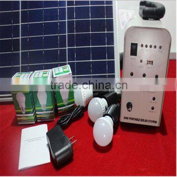 Solar Home System Light with 30W Solar Panel