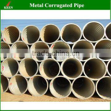 hot galvanized corrugated metal pipe for road counstruction diameter 6500mm