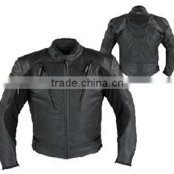 DL-1185 Leather Motorcycle Sports Jacket