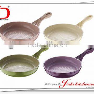 FORGED ALUMINUM FRY PAN WITH GLASS LID AND INDUCTION BASE(Forged Series)