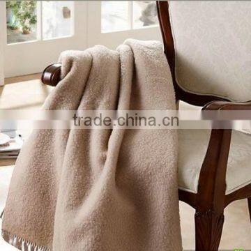 New Design High Quality Pretty Warm Soft Hand Feeling Wool Blanket photo-3