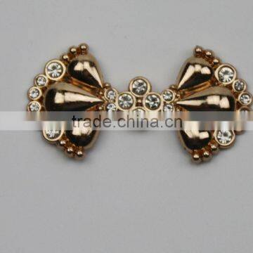 Nice multiple rhinestone metal buckle for baby&ladies shoe decration