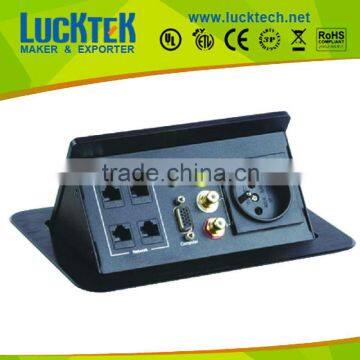 Pop up desktop power socket for conference system