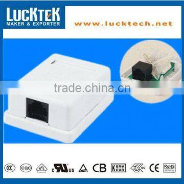 Surface Mount Box With P.C.B Jack Single Port