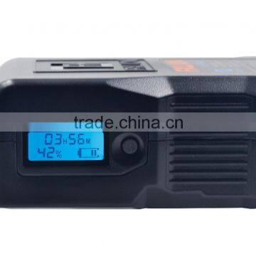 Rechargeable Li ion Battery with V mount Battery with LCD Screen