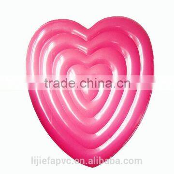 Love shape sweet round inflatable air mattress